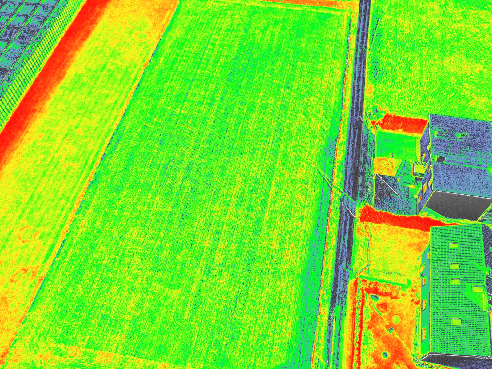 Mapa NDVI pola
